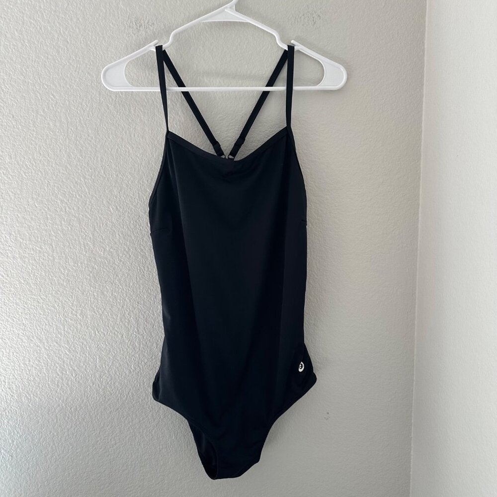 Baleaf One Piece Training Bathing Suit Adjustable Straps Black SZ 38/L